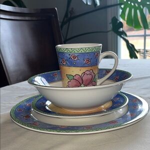 Vintage Sango Watercolors Dinnerware Set Design by Sue Zipkin